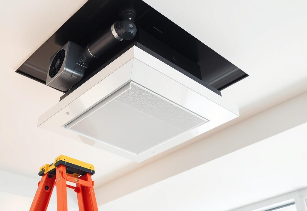 Système de ventilation VMC installé au plafond